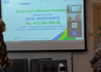 BPJAMSOSTEK Beri Santunan untuk Ahli Waris Tenaga Ahli DPR