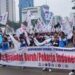 Buruh dan Pekerja Turun Ke Jalan “Berjuang Untuk Rakyat Indonesia” (10/8/23)