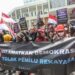 Aksi Demo di Depan Gedung KPU RI “Tolak Kecurangan Pemilu 2024”...