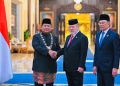 Gelar ‘Darjah Kerabat Johor’ Malaysia Kepada Presiden Prabowo